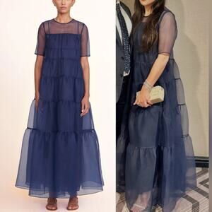 NEW NWT STAUD Hyacinth Organza Maxi Dress